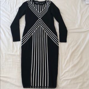 karen millen body contour midi dress